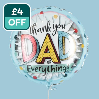 Thank You Dad for Everything Balloon
