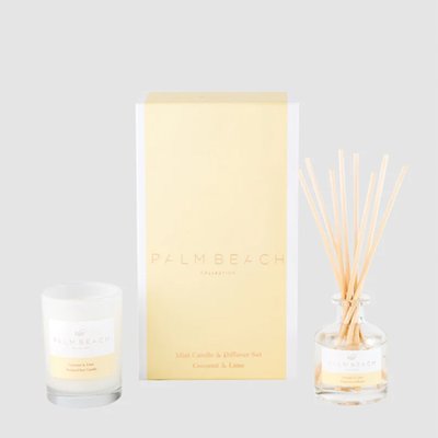 Coconut & Lime Candle & Diffuser Set by Palm Beach Collection