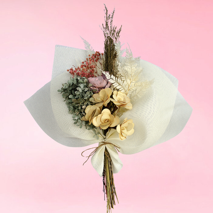 Anais Rosy Blossom Dried Bouquet