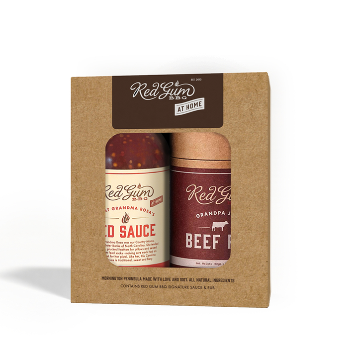 Red Gum BBQ Beef Rub & Red Sauce Gift Pack