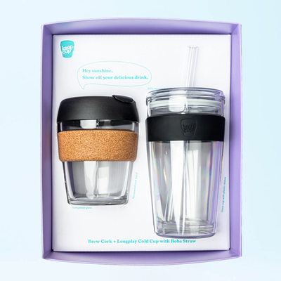 KeepCup Black Gift Set