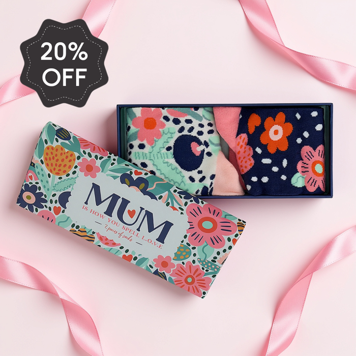 Mum Love Boxed Socks 2 Pairs