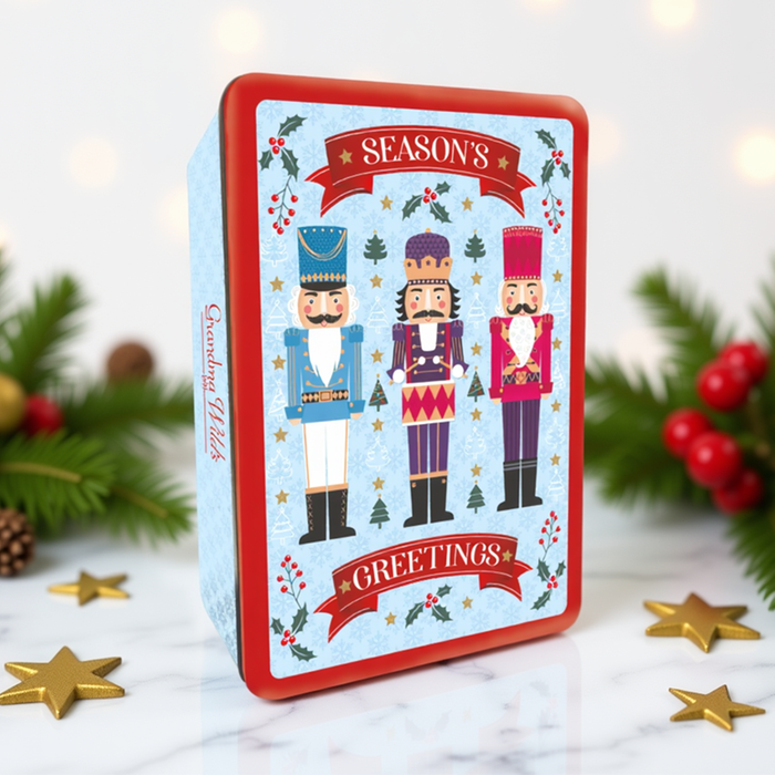 Grandma Wild's Embossed Nutcracker Biscuit Tin 300g