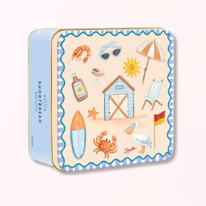 Aussie Beach Shortbread Tin 180g