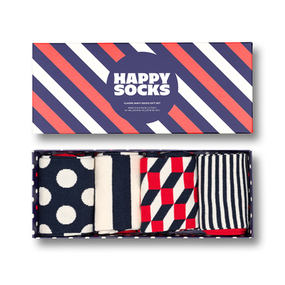 Classic Navy Sock Gift Set by Happy Socks