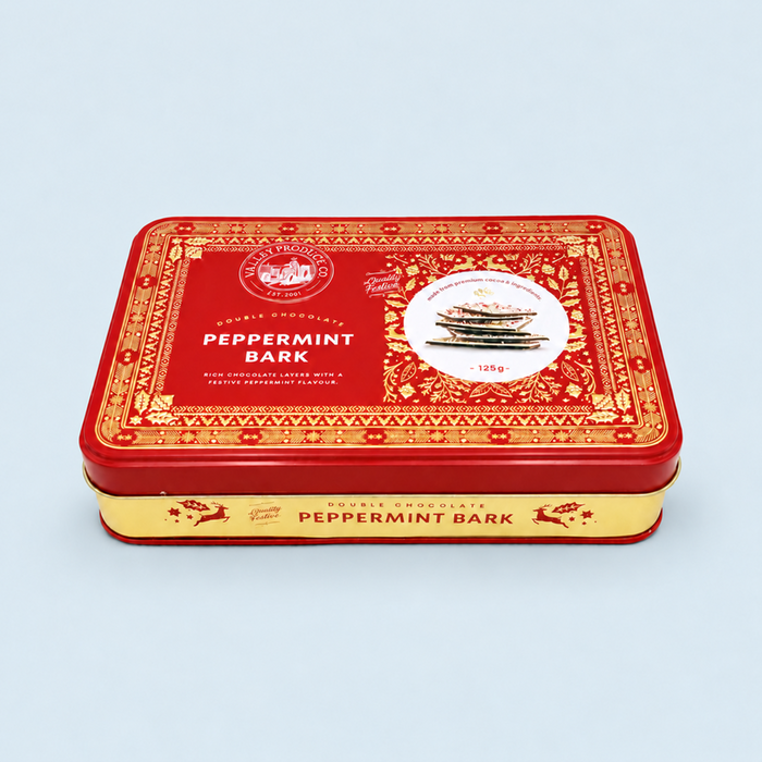 Luxury Festive Peppermint Bark Tin 125g