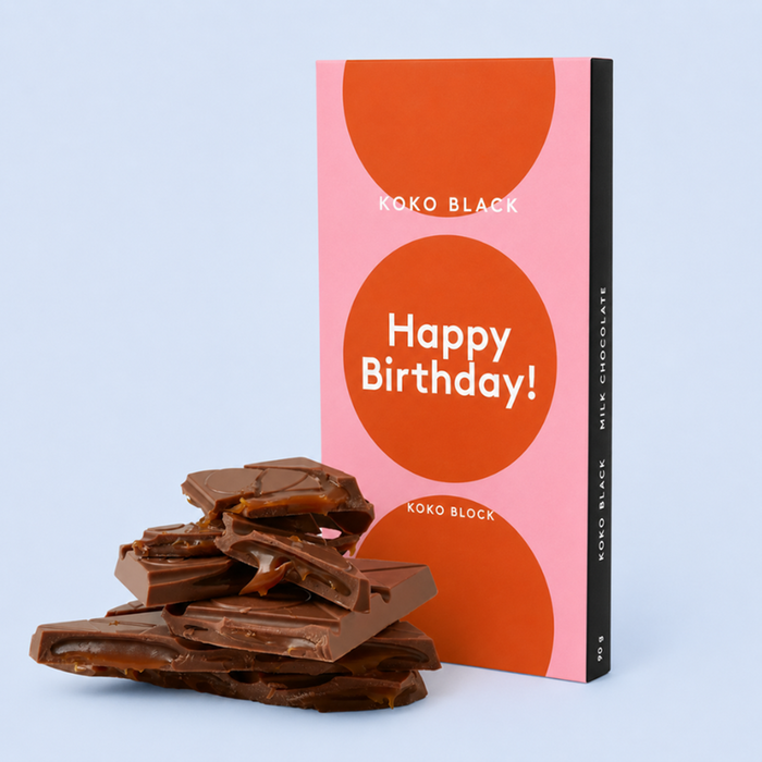 Happy Birthday Salted Caramel Surprise Block 80g
