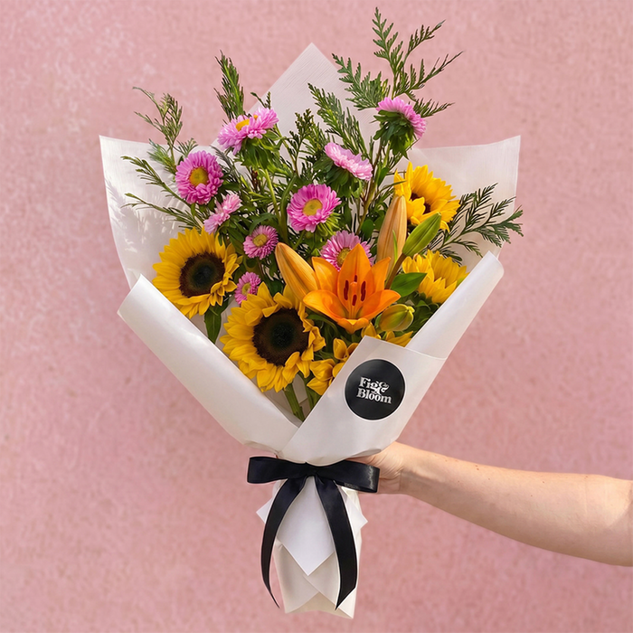 Bright Sunflower Fresh Flower Bouquet