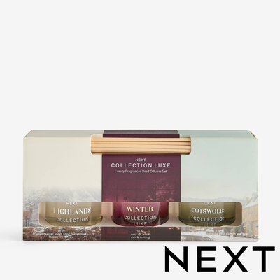 NEXT Set of 3 Collection Luxe Christmas 40ml Diffusers