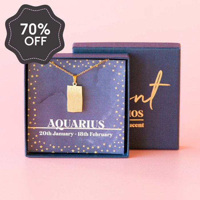 Aquarius Zodiac Necklace