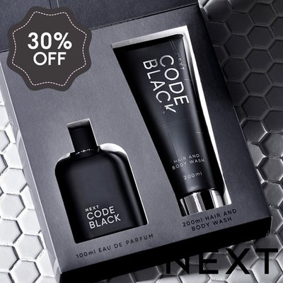 NEXT Code Black 100ml Eau De Parfum And Body Wash 200ml Gift Set