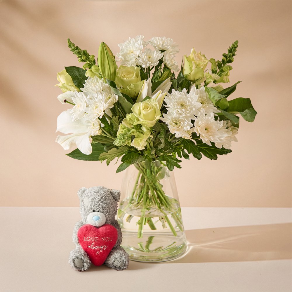 Anniversary Bouquet & Tatty Teddy Plush Gift Set