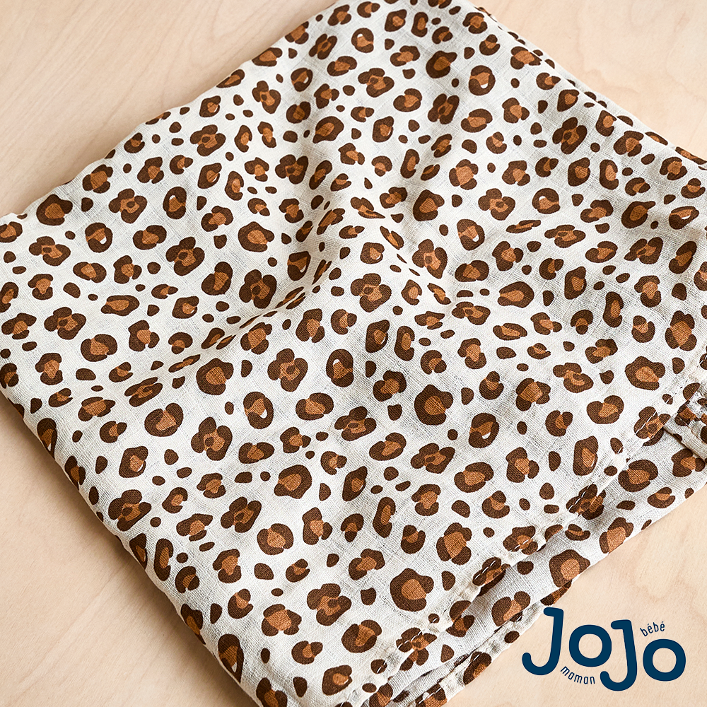 Jojo Maman Bebe Jojo Maman BÃ©bÃ© Extra Large Leopard Print Muslin