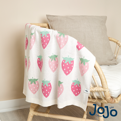 JoJo Maman Bébé Strawberry FairIsle Shawl