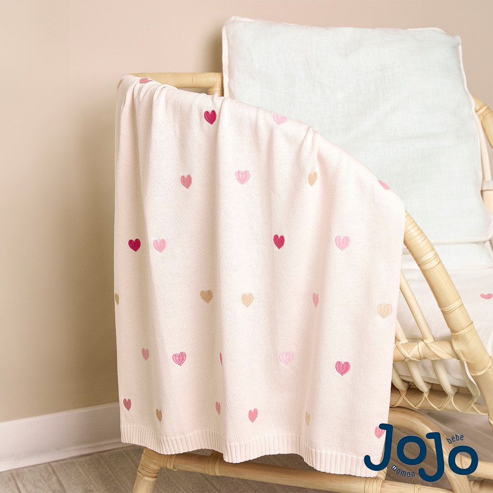 Jojo Maman Bebe Jojo Maman BÃ©bÃ© Heart Embroidered Shawl