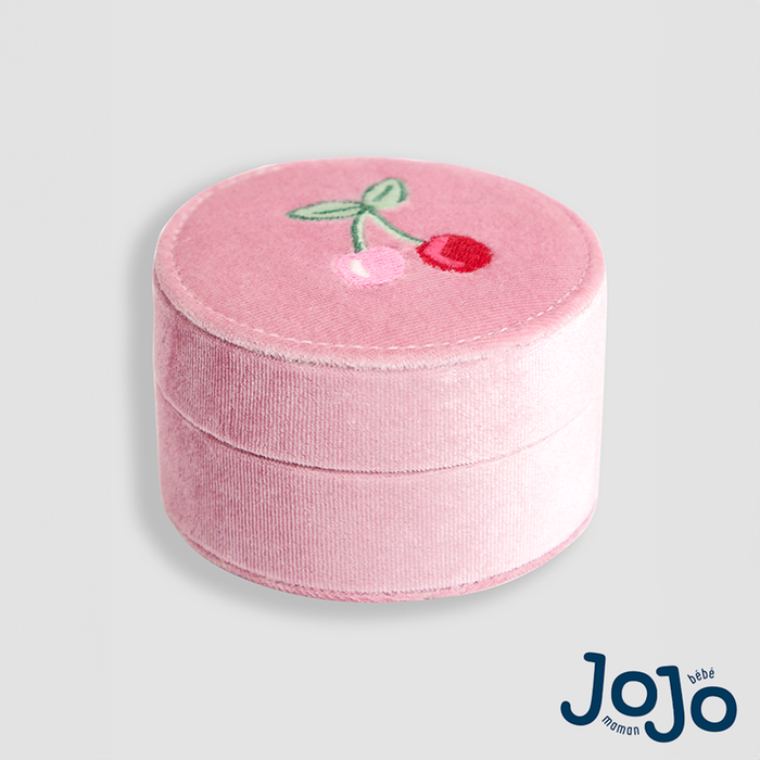 JoJo Maman Bébé Cherry Fabric Jewellery Box