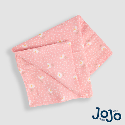 JoJo Maman Bébé Extra Large Pink Floral Muslin
