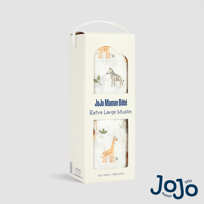 JoJo Maman Bébé Extra Large Safari Print Muslin