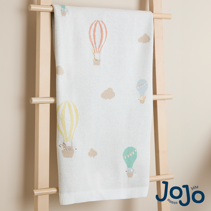 JoJo Maman Bébé Hot Air Balloon Embroidered Shawl