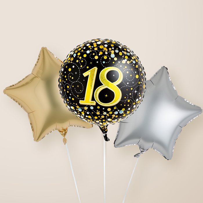 Happy 18th Birthday Balloon Trio