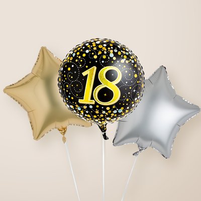 Happy 18th Birthday Balloon Trio