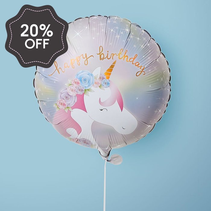 Unicorn Birthday Balloon