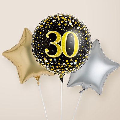 Happy 30th Balloon Trio