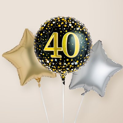 Happy 40th Balloon Trio
