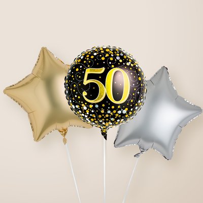Happy 50th Balloon Trio