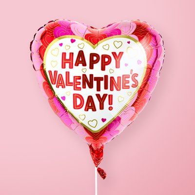 Happy Valentines Day Heart Balloon