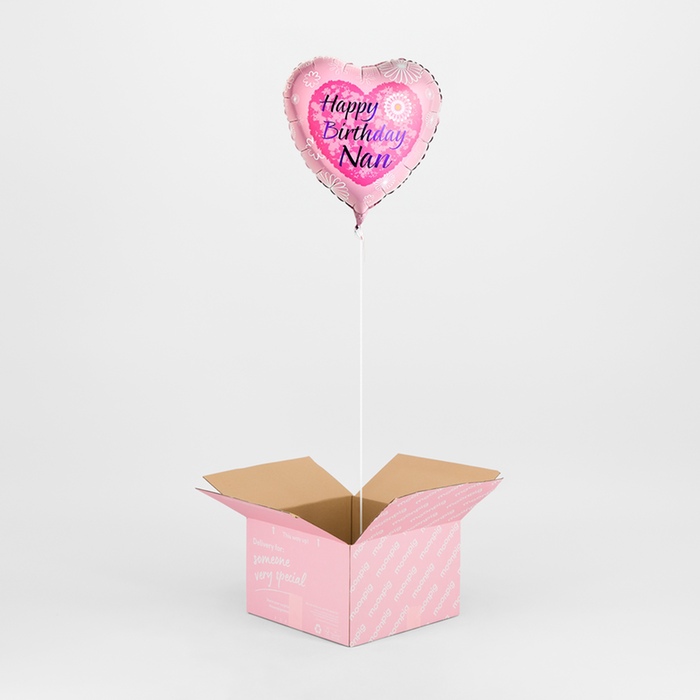 Biglietto Di Auguri Hearts And Stars Per La Nonna - Con Busta Rosa E Farfalla - 2