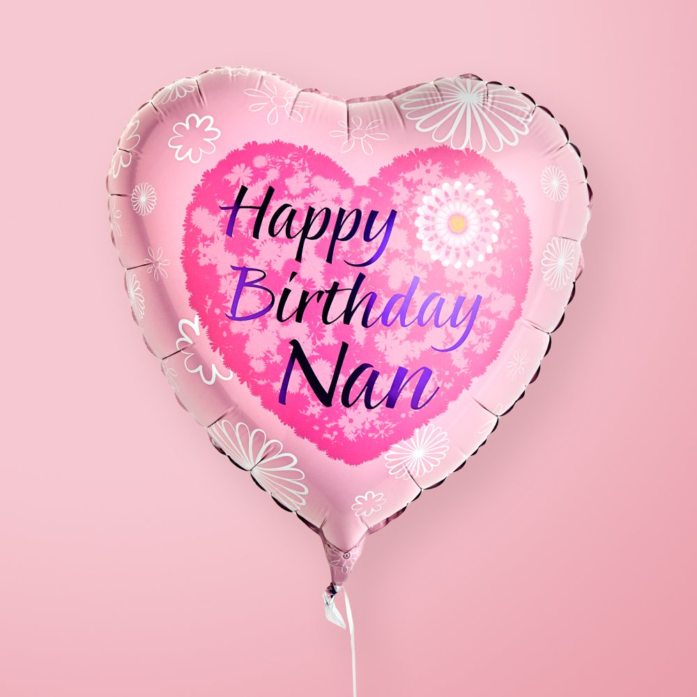 Moonpig Happy Birthday Nan Balloon