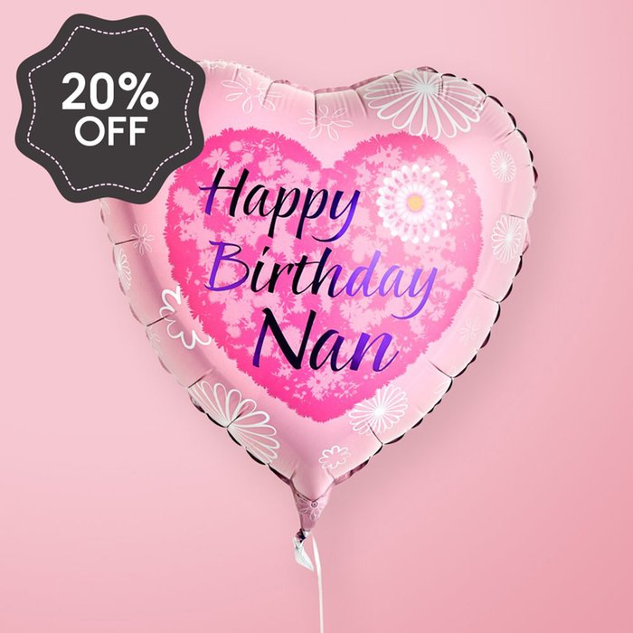 Happy Birthday Nan Balloon