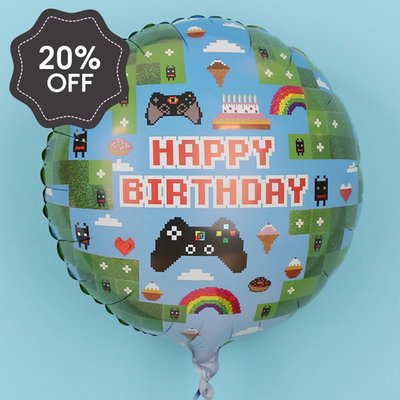 Happy Birthday Gaming Balloon