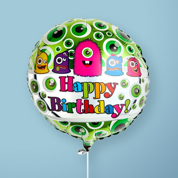 Happy Birthday Monsters Balloon