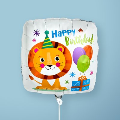 Happy Birthday Lion Balloon