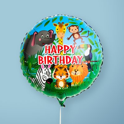 Happy Birthday Animals Balloon 