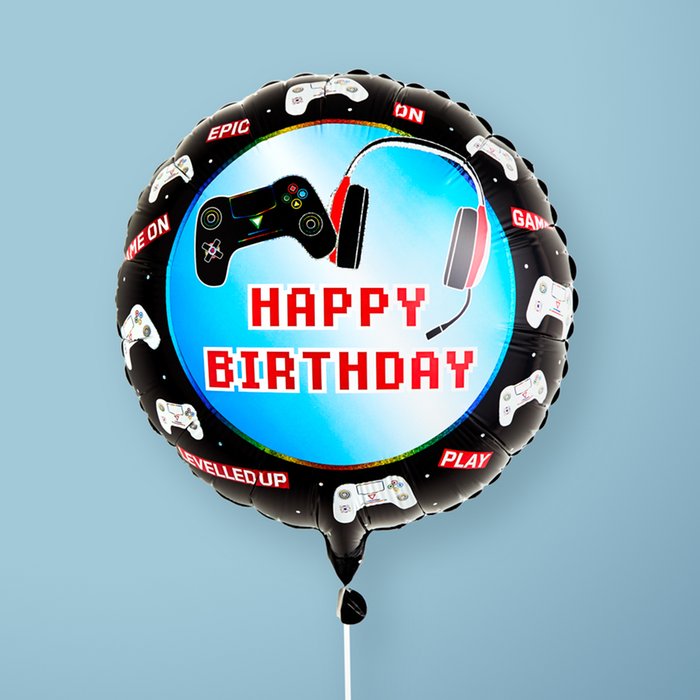 Happy Birthday Gamer Balloon