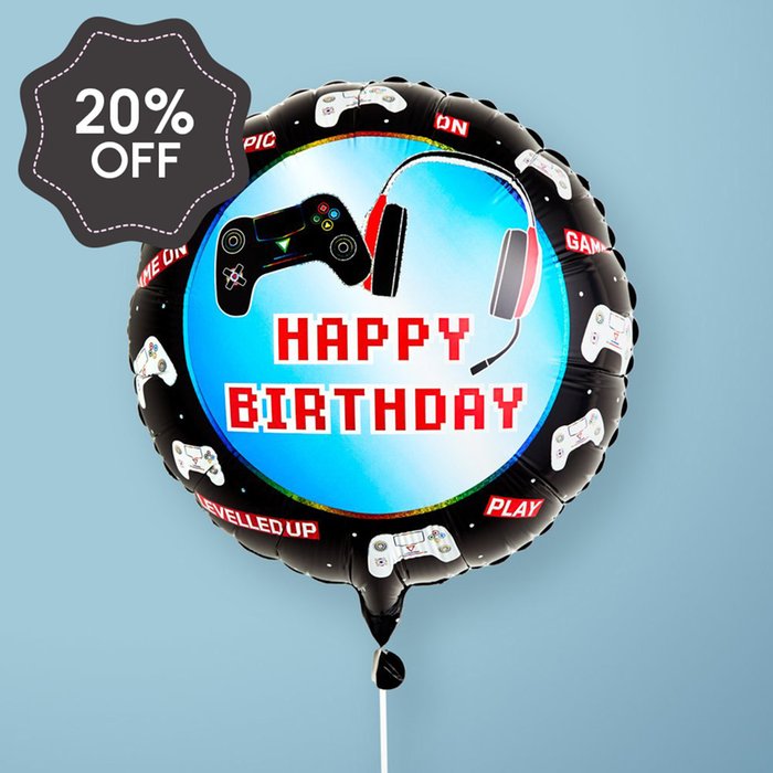 Happy Birthday Gaming Balloon