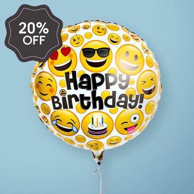 Happy Birthday Emoji Balloon