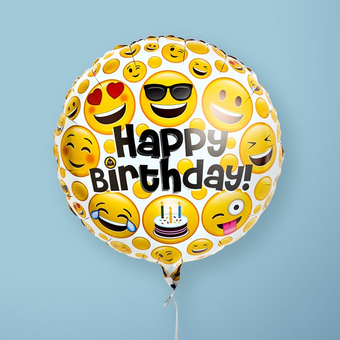 Happy Birthday Emoji Balloon