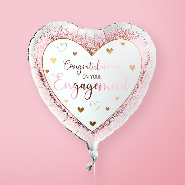 Congratulations On Your Engagement Heart Balloon