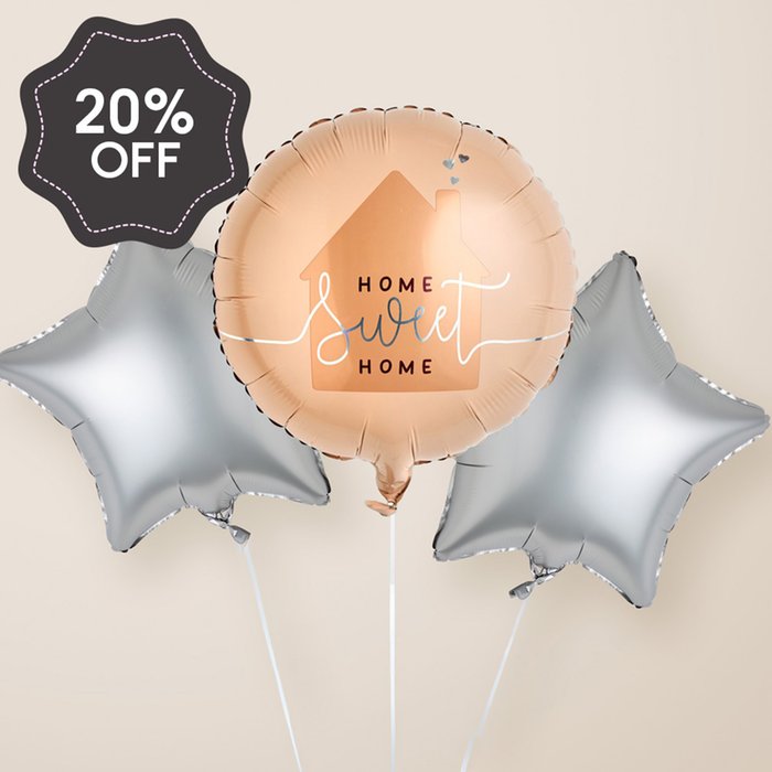Home Sweet Home Balloon Trio