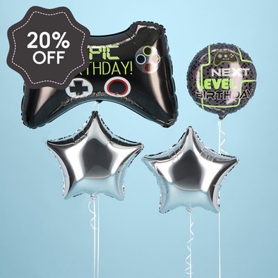 Gaming Birthday Balloon Bouquet