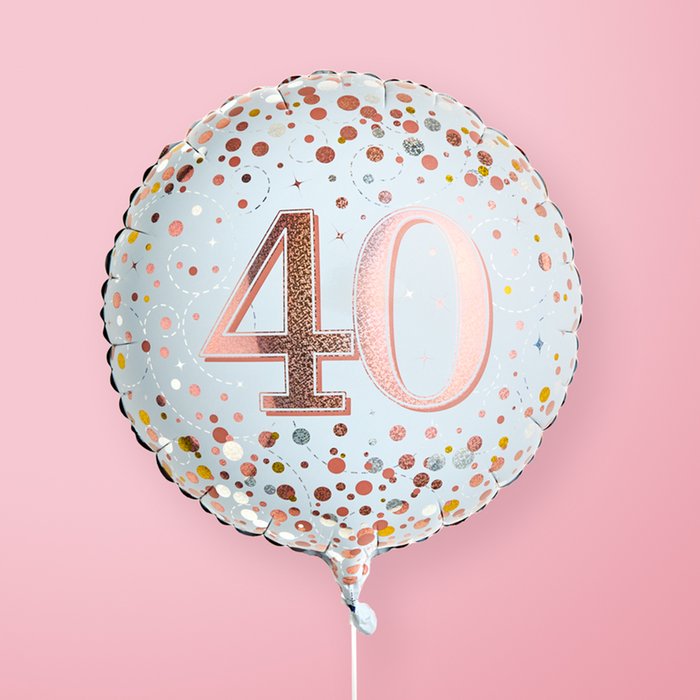 Pink 40th Birthday Balloon