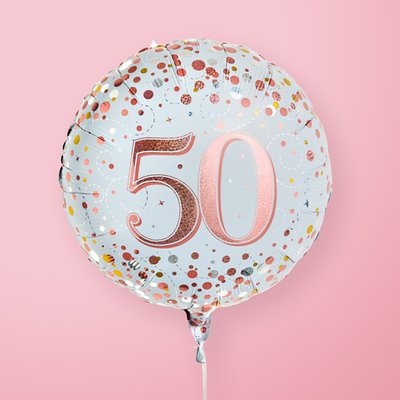 Pink 50th Birthday Balloon