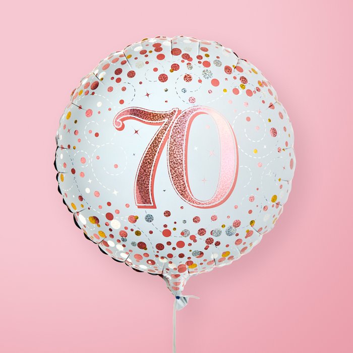 Pink 70th Birthday Balloon