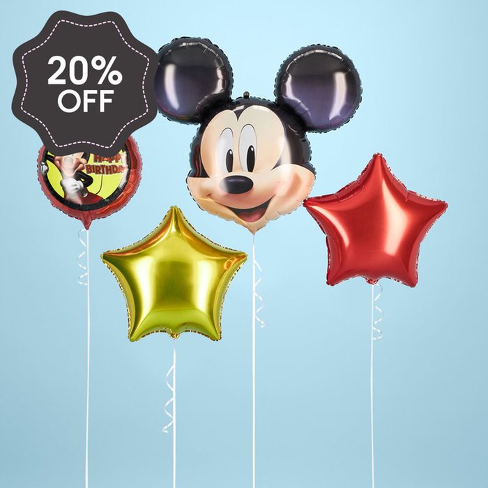 Mickey Mouse Happy Birthday Balloon Bouquet