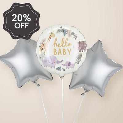 Hello Baby Balloon Trio