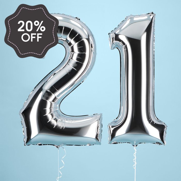 21st Giant Number Balloons
